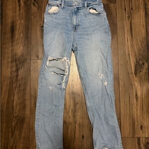 Abercrombie & Fitch Men's Light Blue Skinny Jeans